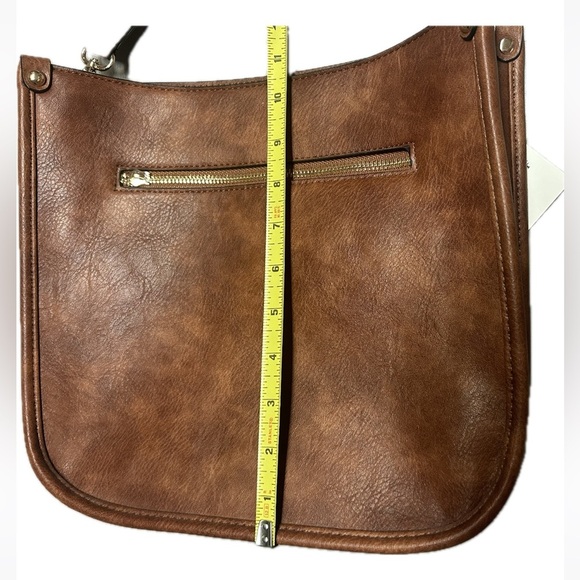 HKCLUF Crossbody Women’s Vegan Leather Hobo Bag 2‎ Adjustable Guitar Straps - Picture 10 of 16